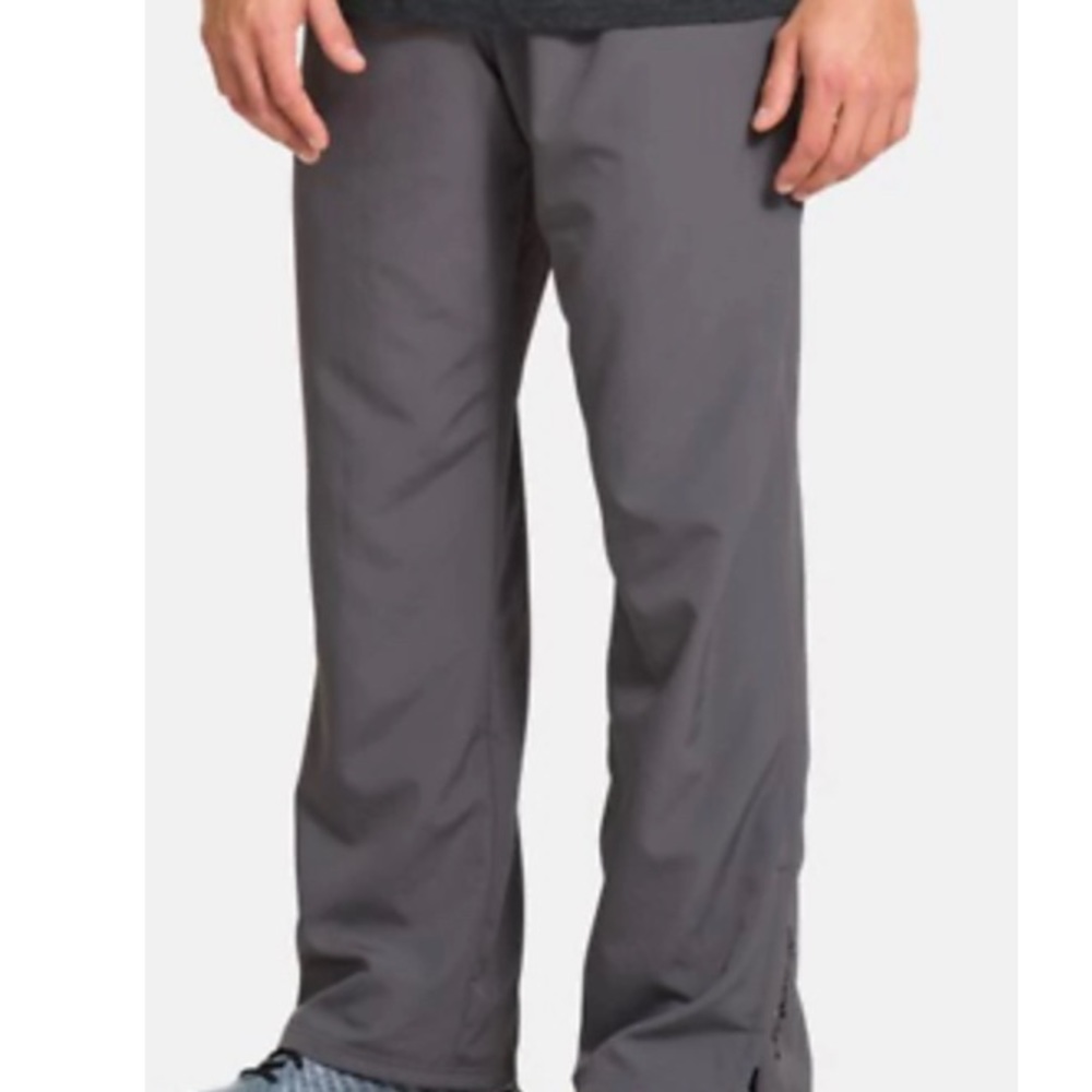 NWT Under Armour Vital Warm up Pants MensGray Ankle Zippers